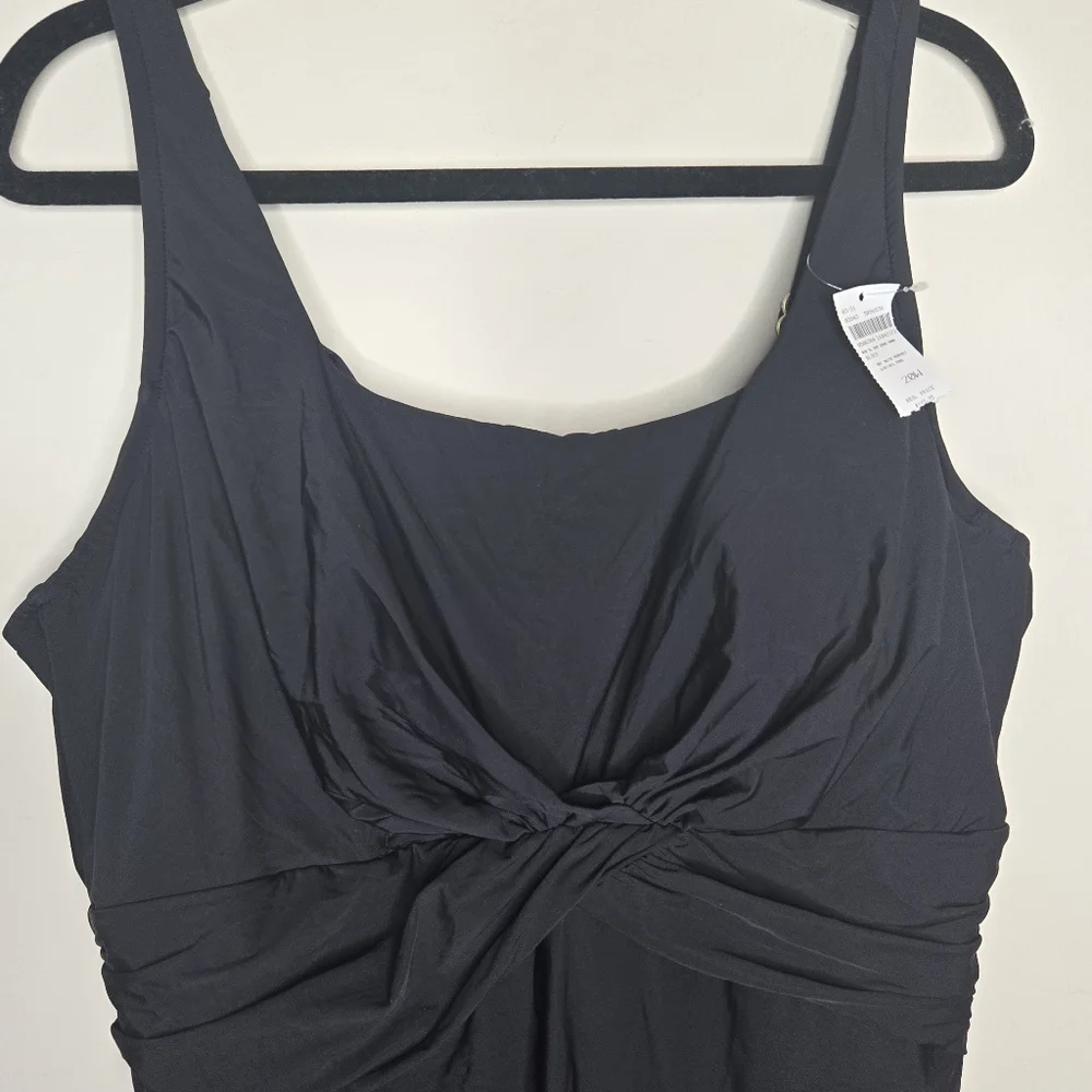 LANDS END NWT Adjustable Strap Swim Dress